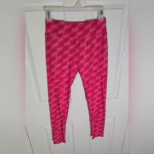Lularoe Womens Pink Love Stretchy Leggings One Size